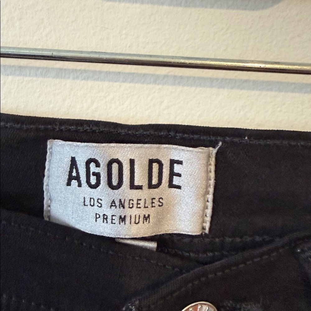 Agolde Black High-Waisted Skinny Jeans – Size 27 - Picture 3 of 7